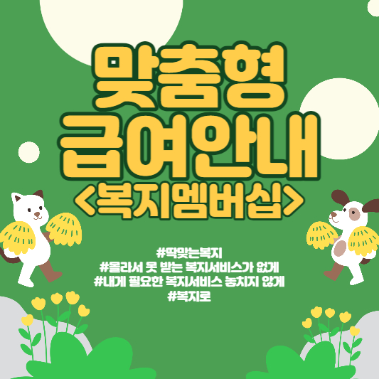 맞춤형 급여안내(복지멤버십)