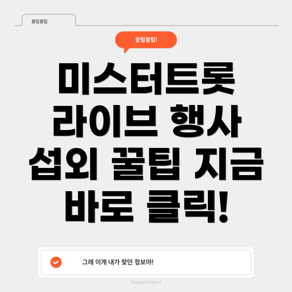 미스터트롯 가수 행사 섭외