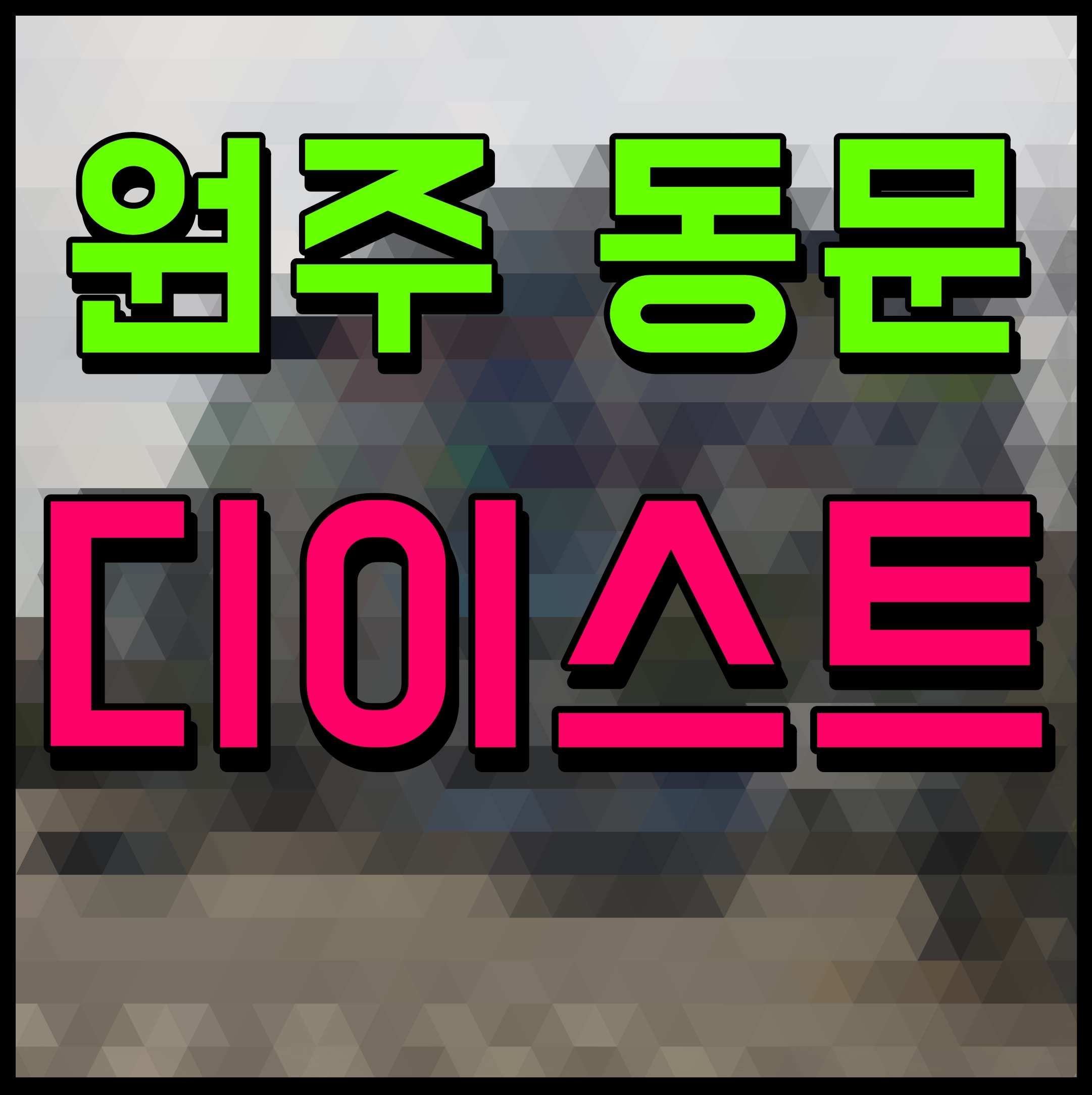  원주 동문 디이스트 분양가 모델하우스 관설동 아파트 소식