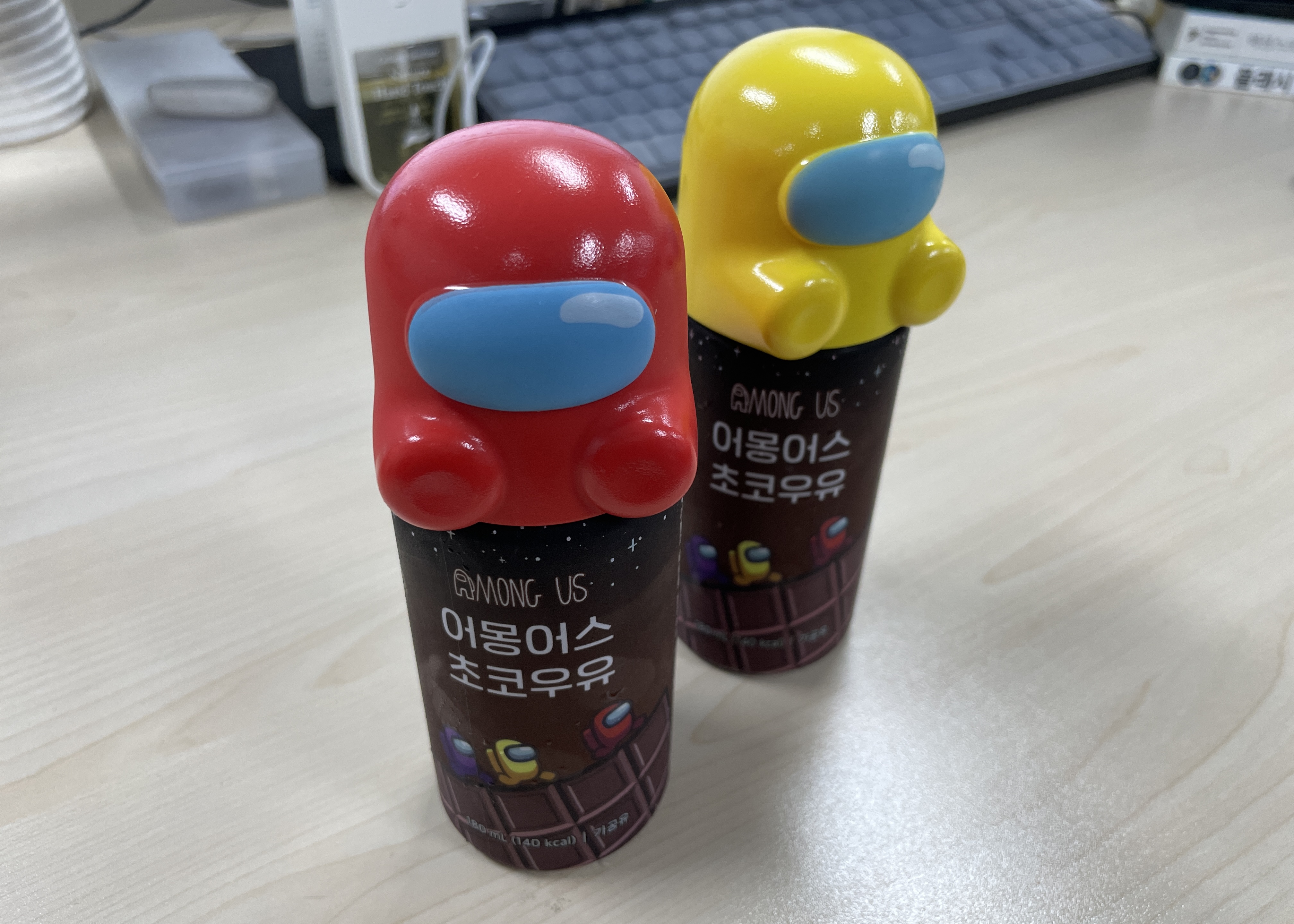  [편의점] CU X 어몽어스 초코우유 등장! CU편의점으로~