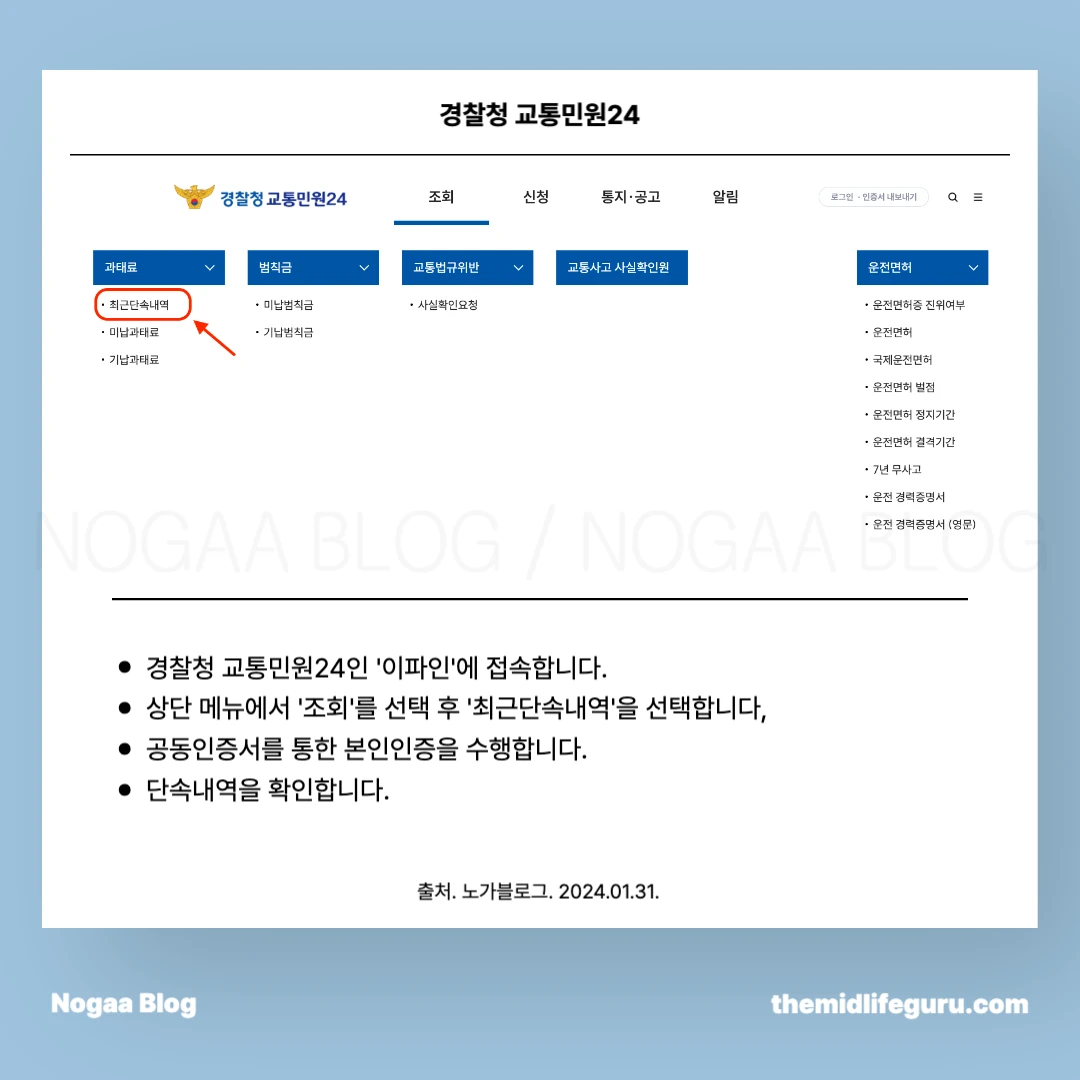 실시간 과속단속 조회