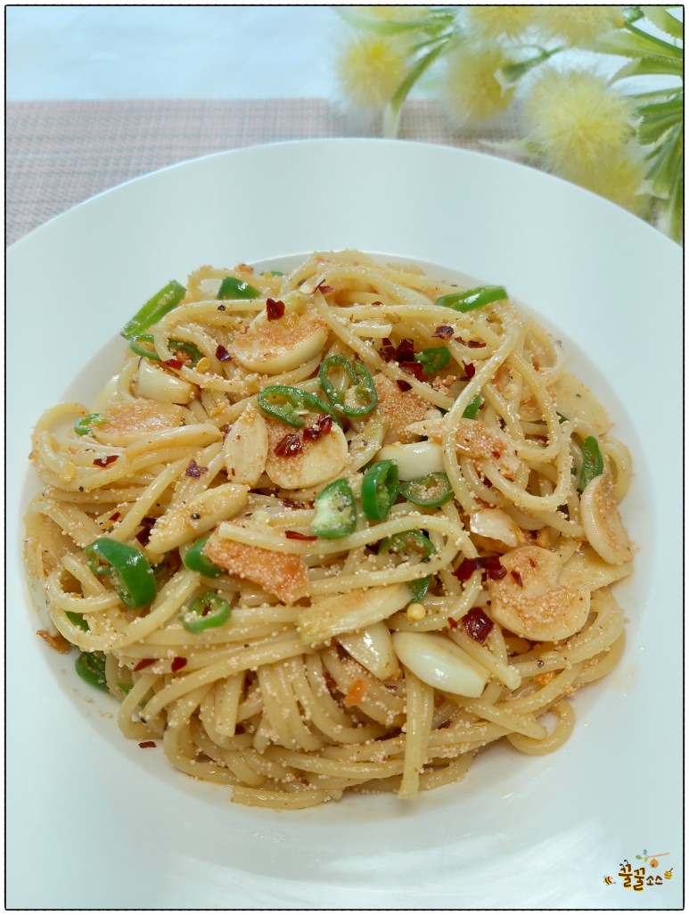 명란 파스타 명란파스타 만들기-명란오일파스타 4