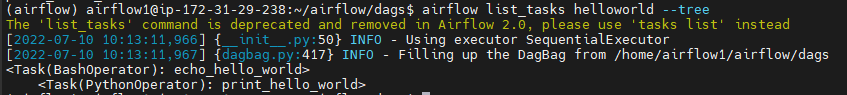 airflow list_tasks DAG_ID --tree