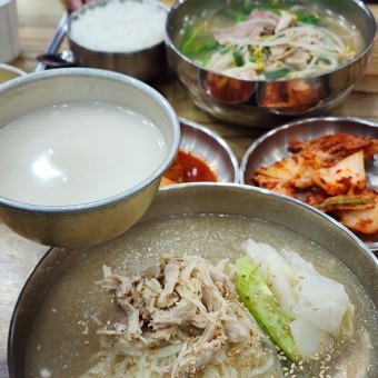 초계국수 닭볶음탕