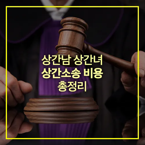 상간남 상간녀 상간소송 비용