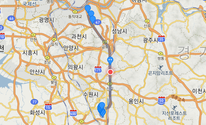  [광역급행] M4403 버스 노선 시간표, 요금 : 화성 동탄, 메타폴리스, 신노현역, 강남역, 양재역, 시민의숲
