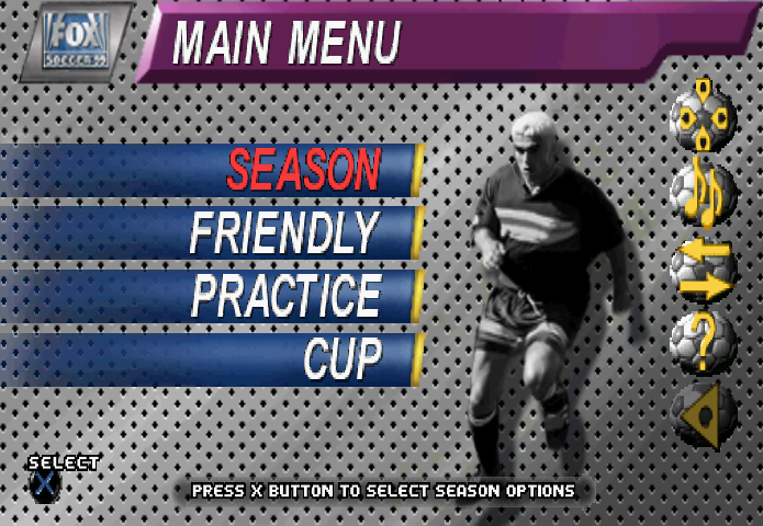  Fox Sports Interactive - FOX 스포츠 사커 '99 북미판 FOX Sports Soccer '99 USA (플레이 스테이션 - PS - iso 다운로드)