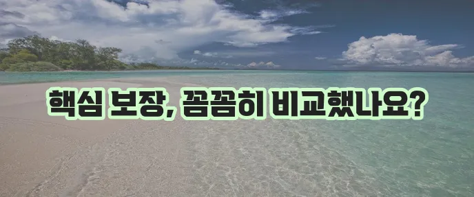 다이렉트 운전자보험 알아볼 때 보장 내용 확인하기