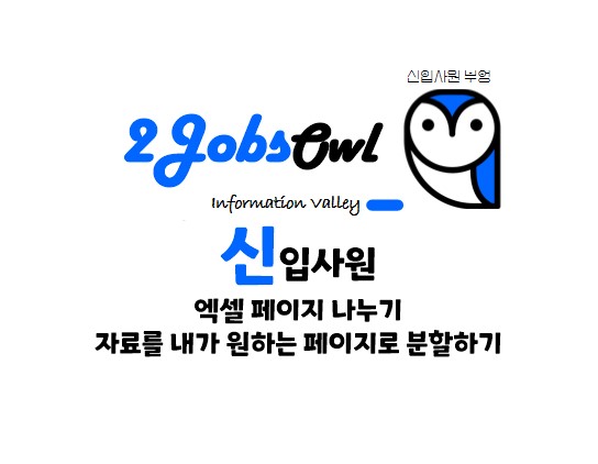 엑셀 페이지 나누기 미리보기 - 내가 원하는 페이지로 분할하기