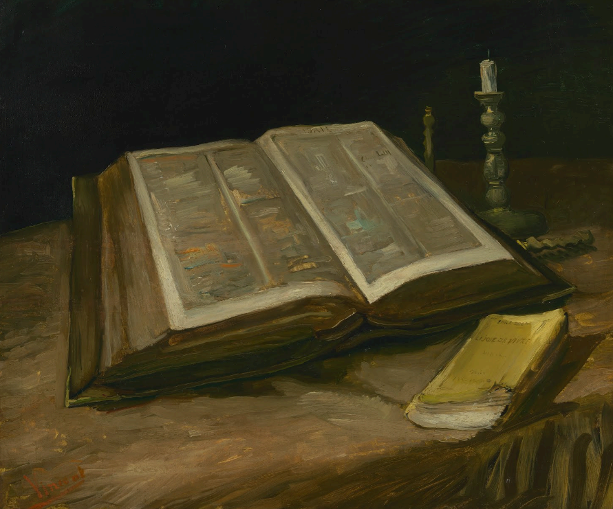 반 고흐&#44; 성서가 있는 정물(1885)