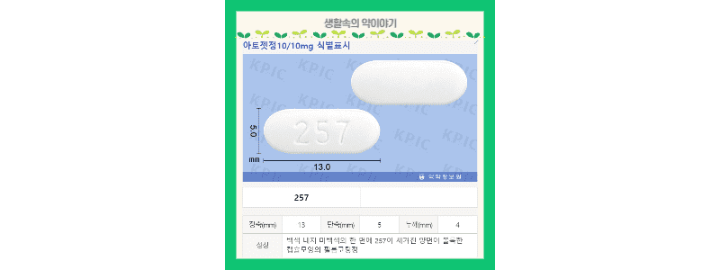 아토젯정10/10 성상