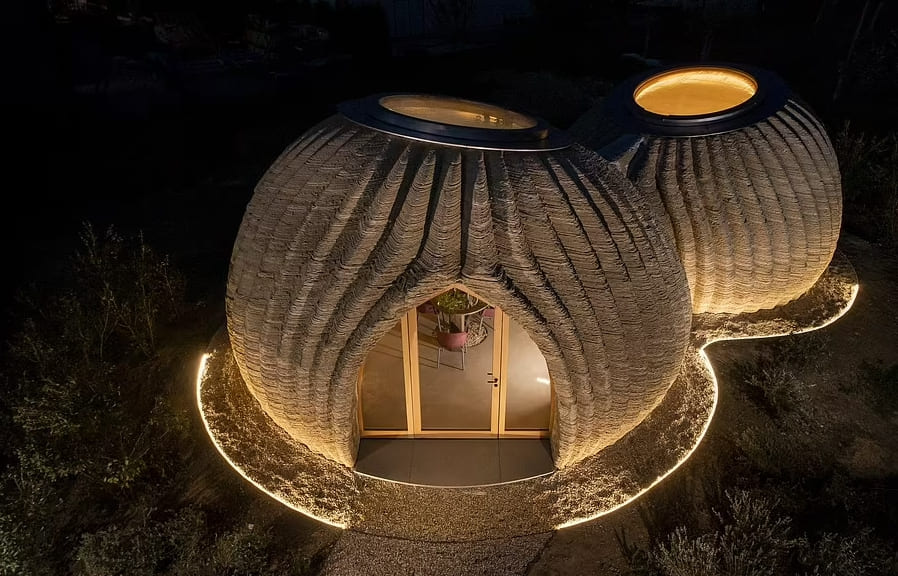  [미래의 집] 세계 최초의 진정한 친환경 주택 VIDEO: World's first eco-sustainable houses have been 3D printed in Italy...