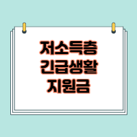  긴급생활지원금 저소득층 최대 100만원 지급일정