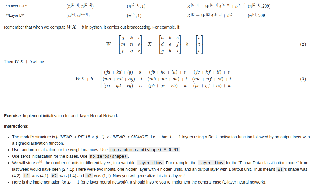 Building your Deep Neural Network: Step by Step — 개발자의 암기노트