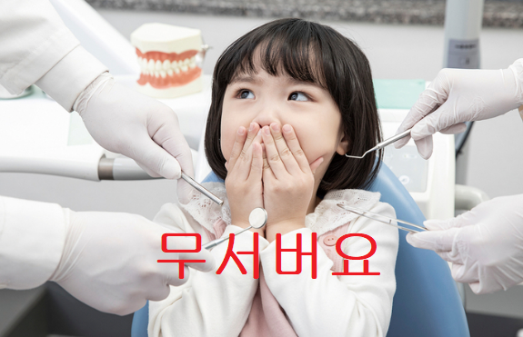 치과에 내원한 어린이의 반응