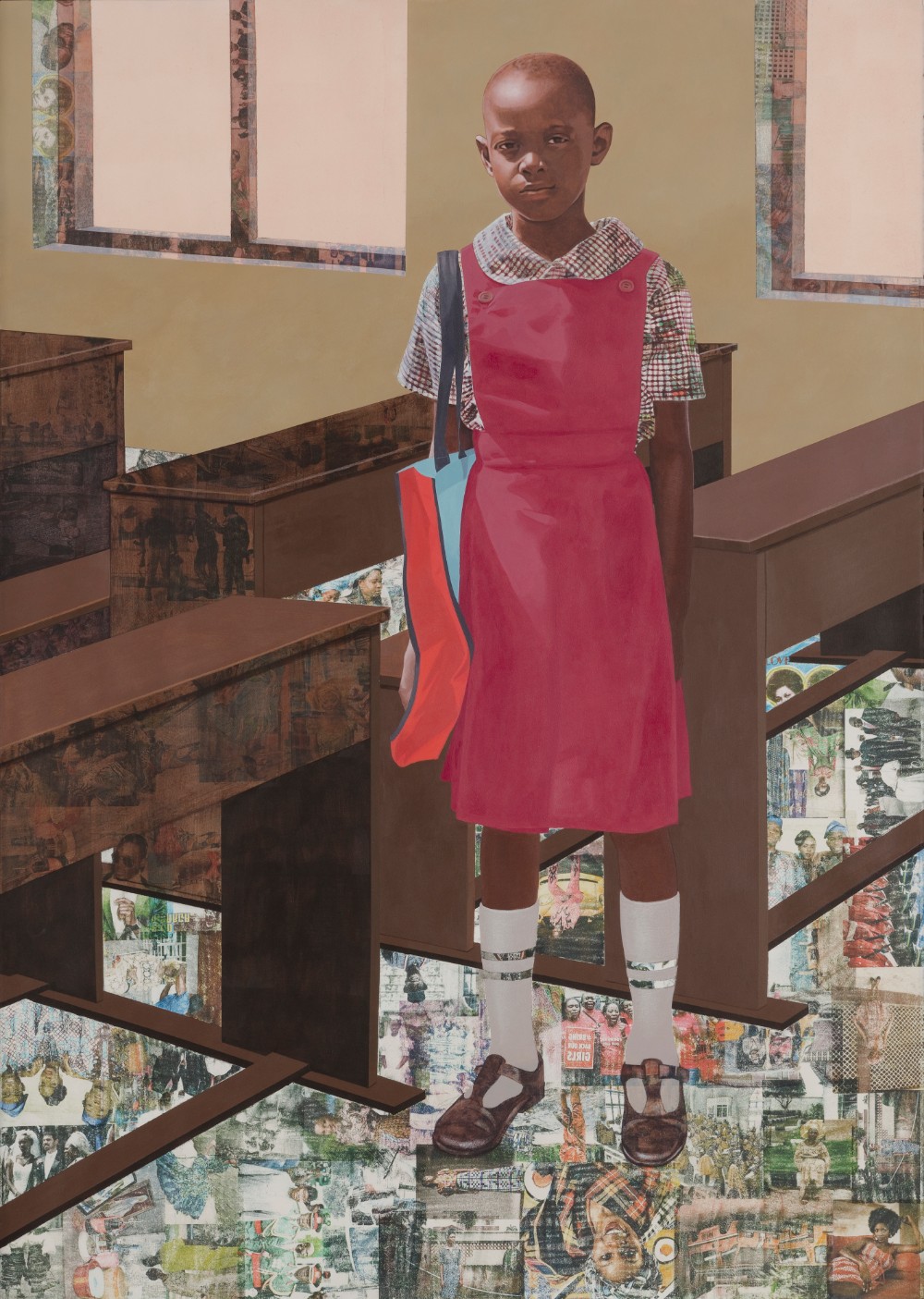 은지데카 아쿠닐리 크로스비(Njideka Akunyili Crosby)&#44; 나이지리아&#44; 순수예술가&#44; 1983-현재