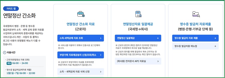 연말정산 간소화 서비스 방법