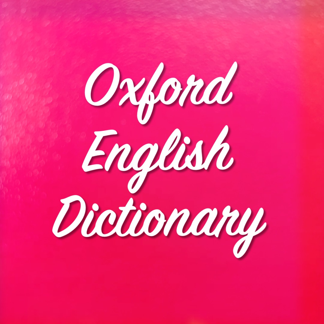 핑크색-배경-Oxford-english-dictionary-필기체-적인-모습