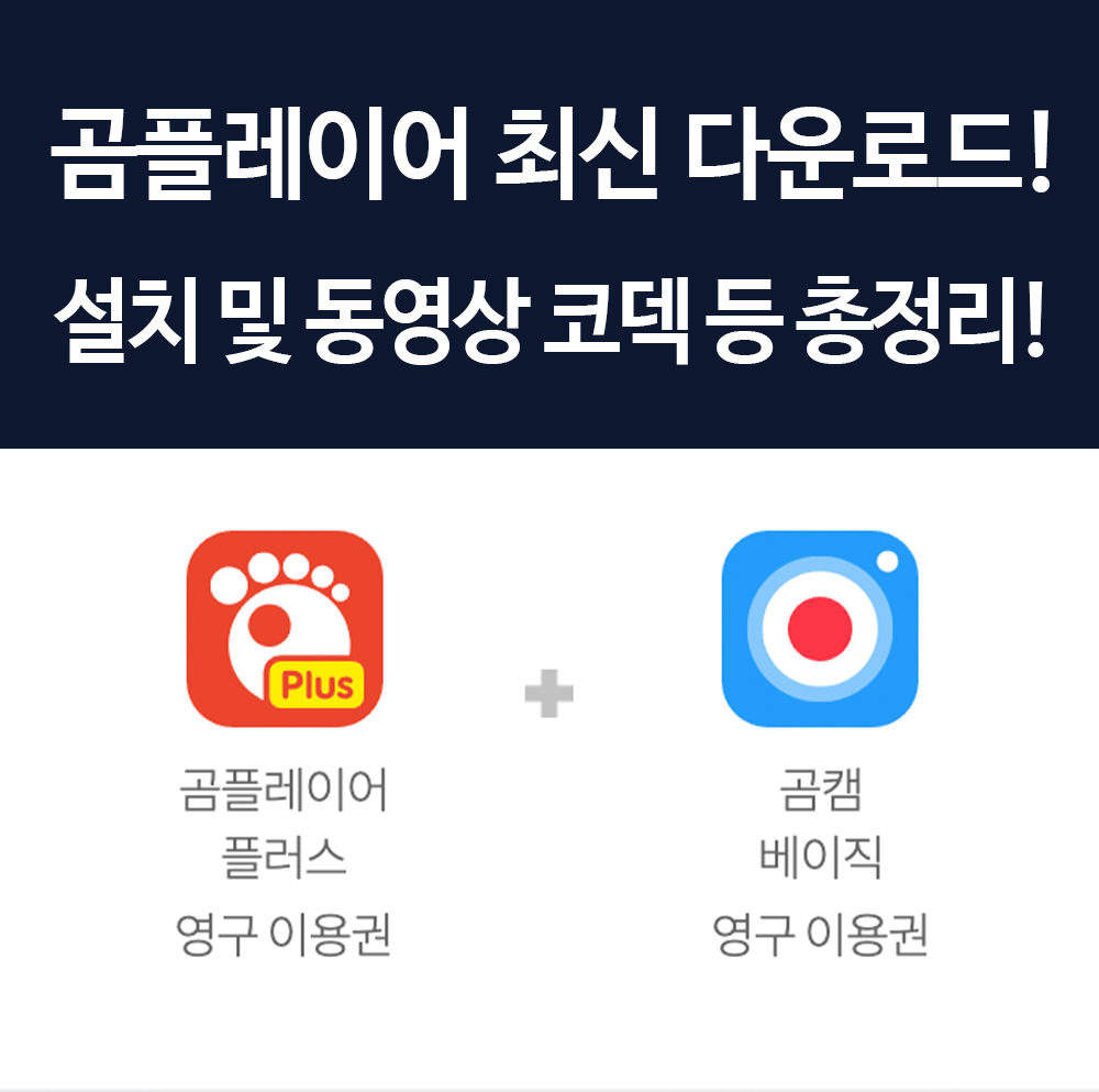  곰플레이어 다운로드 파일 제공! 무료 설치 및 동영상 코덱 배속 등 사용법 총정리! 꿀팁!