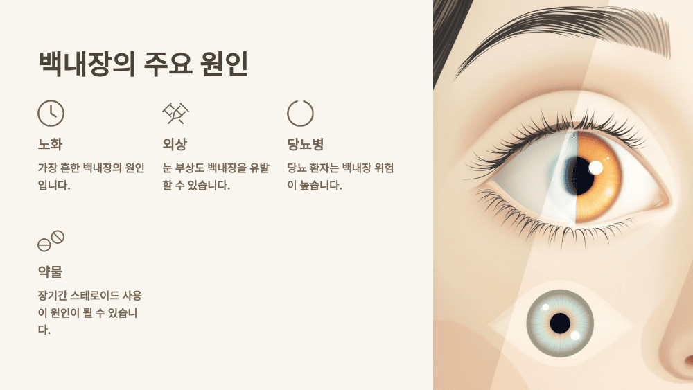 백내장의 주요 원인