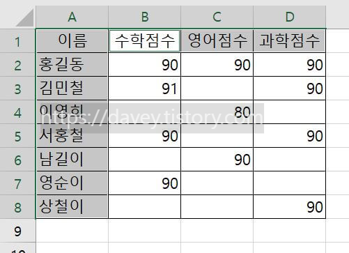 텍스트값-선택