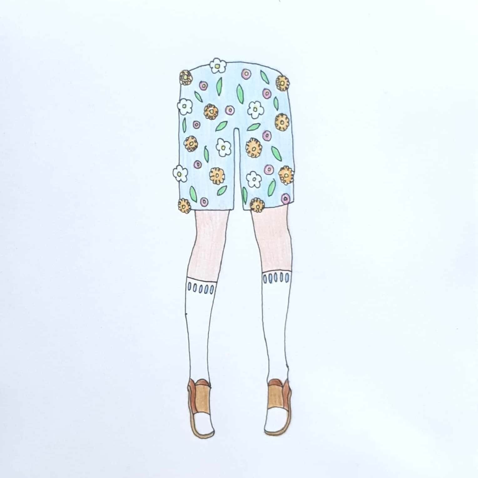  Summer Sky 여름 하늘 / 일러스트 그림 드로잉 / 다리 그리기