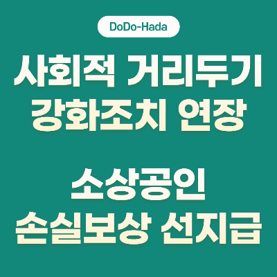 사회적 거리두기 강화조치 연장