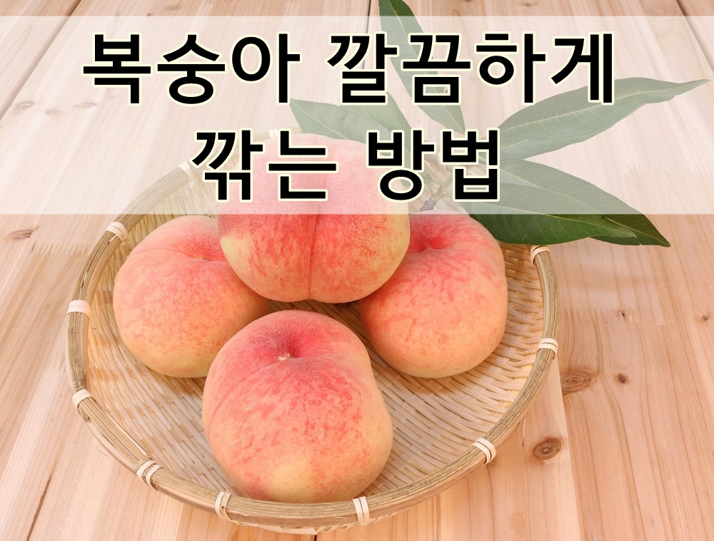  복숭아 자르는 방법 복숭아 쉽게 깎는법 그리고 복숭아 효능