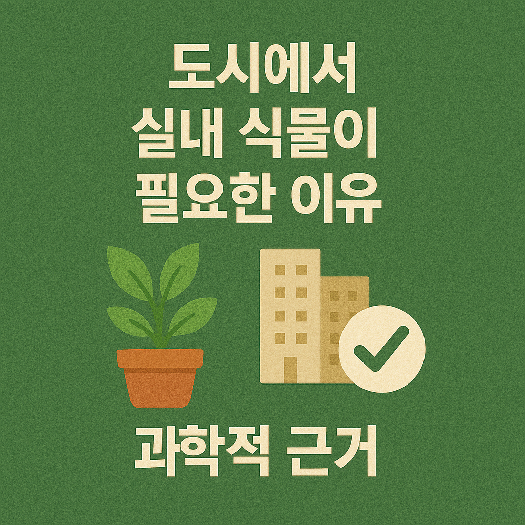 실내 식물, 정말 우리 건강에 도움이 될까? 도시인이 꼭 알아야 할 과학적 사실들
