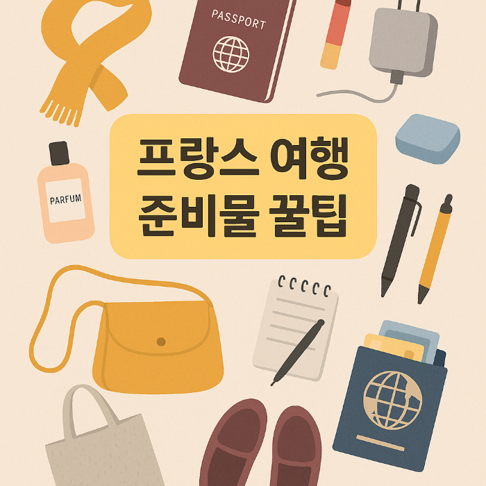 프랑스 여행 준비물과 의외로 유용한 꿀팁 공유