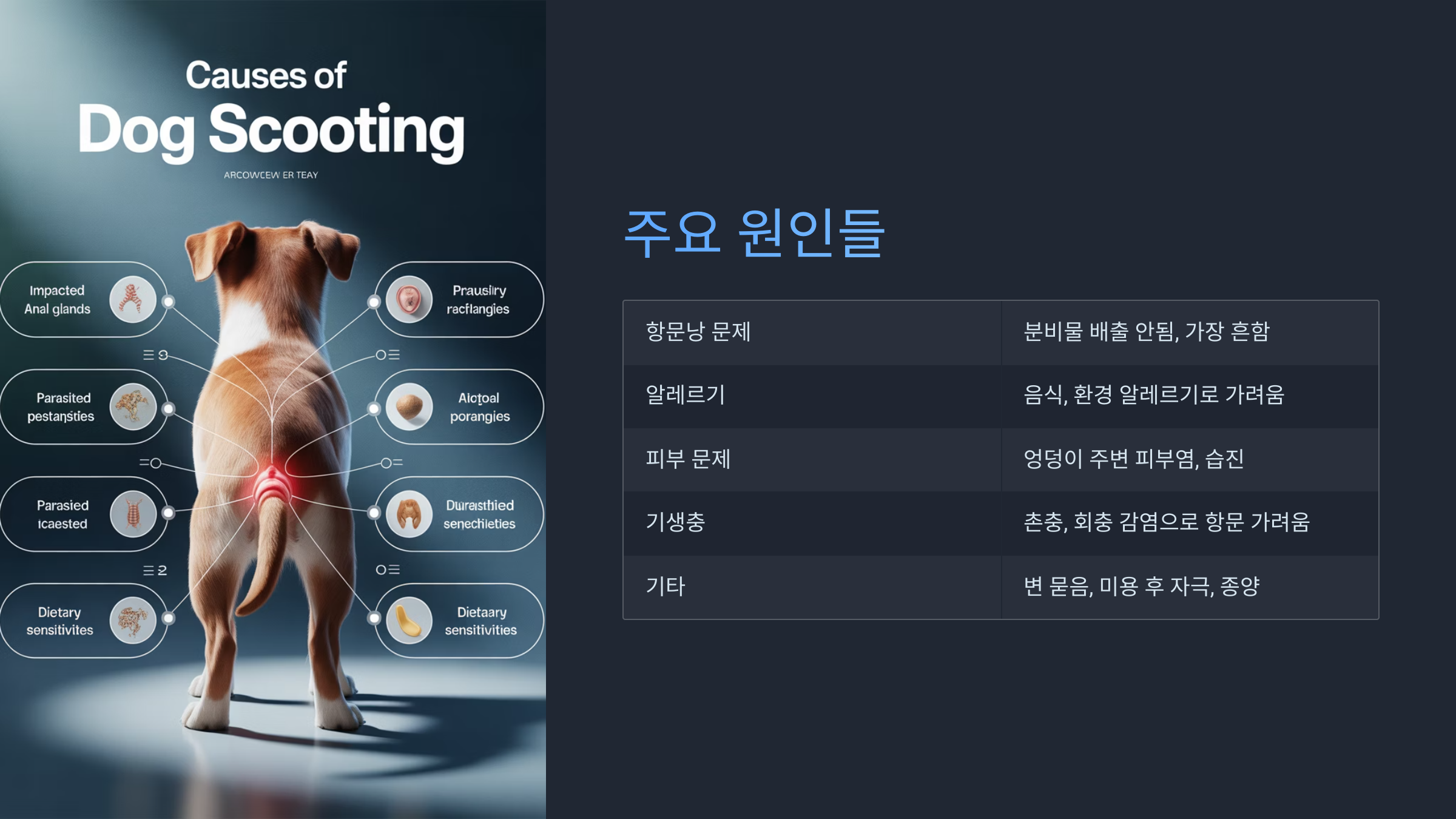 강아지 똥꼬스키, 왜 자꾸 엉덩이를 끌까요?