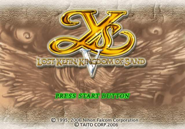 타이토 / 액션 RPG - 이스 5 로스트 케핀, 킹덤 오브 샌드 イースV ロスト ケフィン キングダム オブ サンド - Ys V Lost Kefin, Kingdom of Sand (PS2 - iso 다운로드)