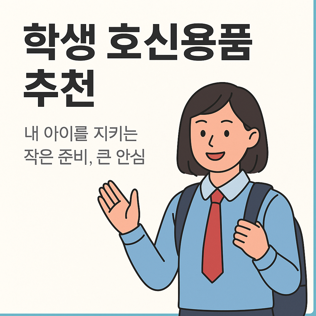 자녀 안전을 위한 학교 호신용품