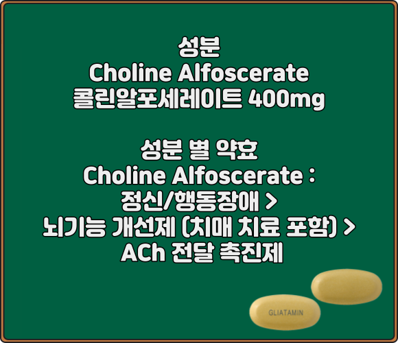 글리아타민정_성분