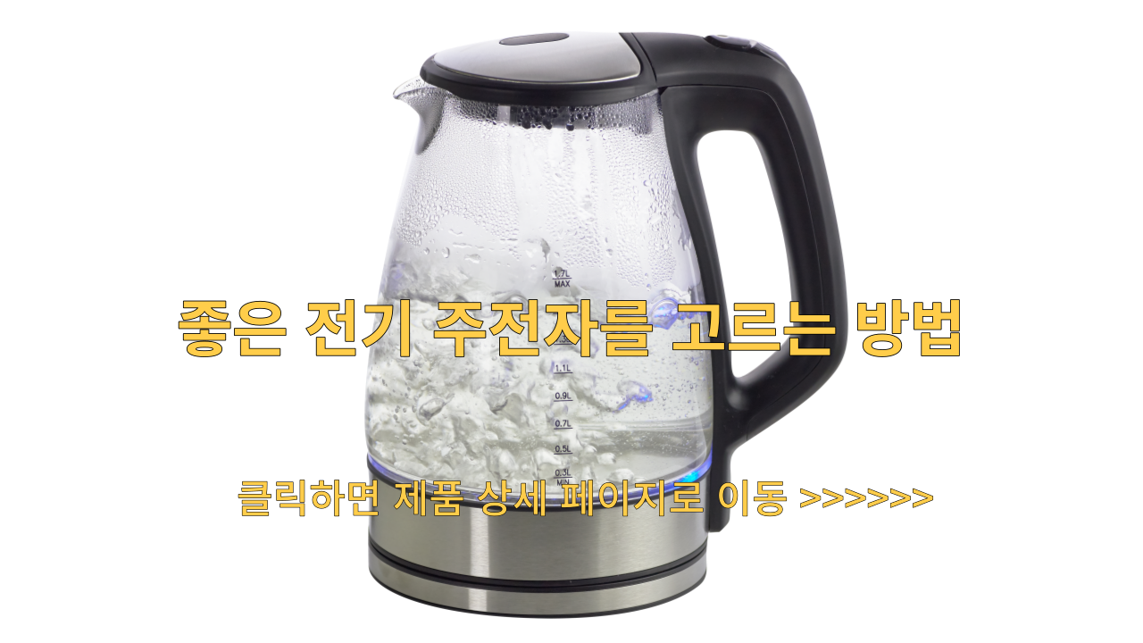  좋은 전기 주전자를 고르는 방법