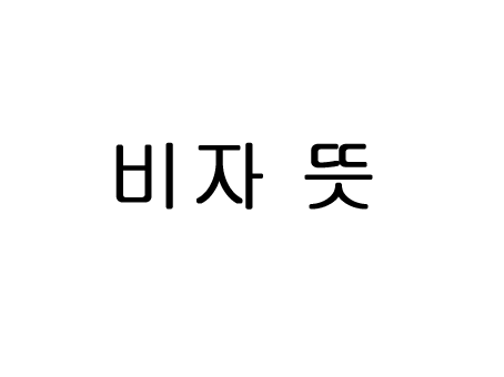  비자 뜻 알아볼까요