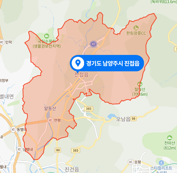  경기도 남양주시 진접읍 현대병원 사거리 그랜저 승용차 오토바이 충돌사고 (2021년 4월 15일)