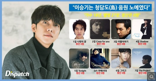  이승기 음원수익 18년간 0원 이유 (충격이네요)