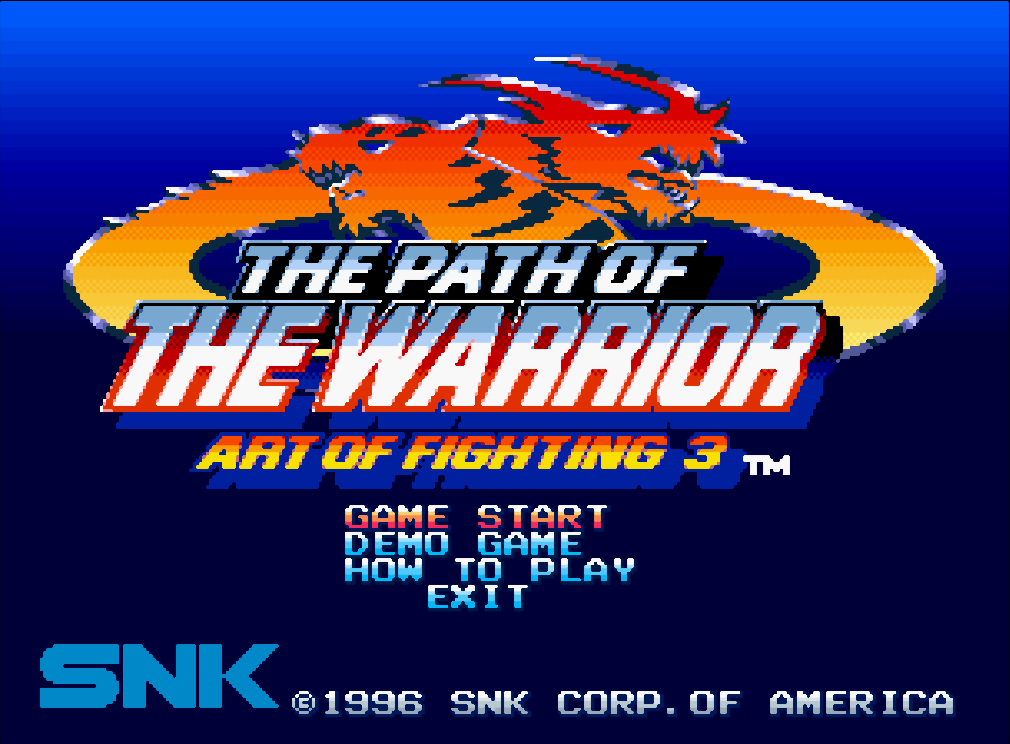  SNK - 아트 오브 파이팅 3 더 패스 오브 더 워리어 세계판 Art of Fighting 3 The Path of the Warrior World (네오지오 CD - NG-CD - iso 다운로드)