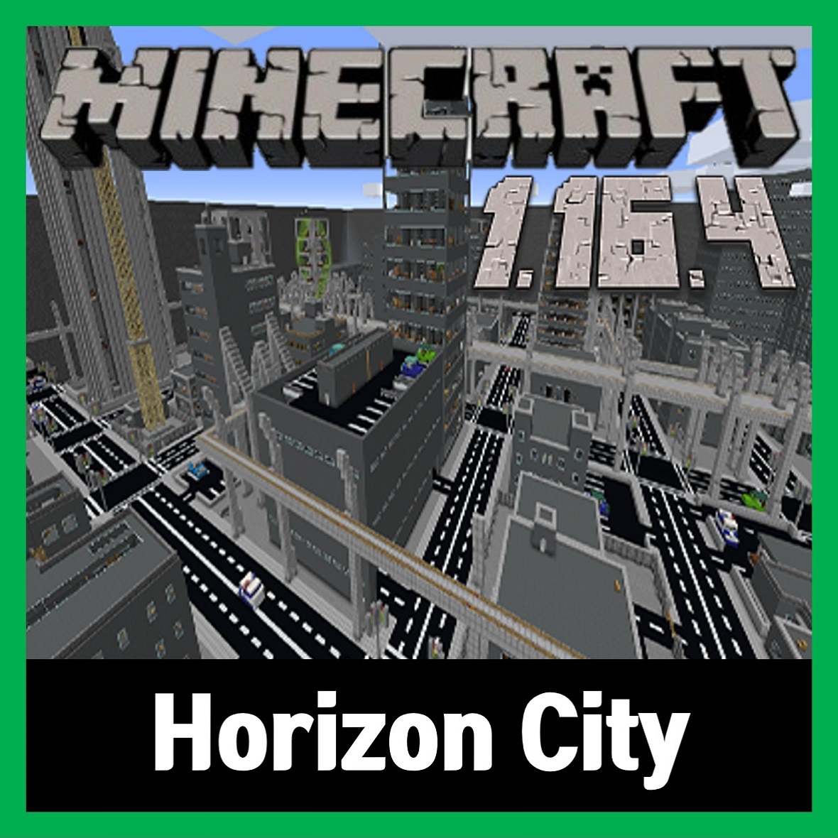  마인크래프트 1.16.4 도시맵 배포 Horizon City 2020