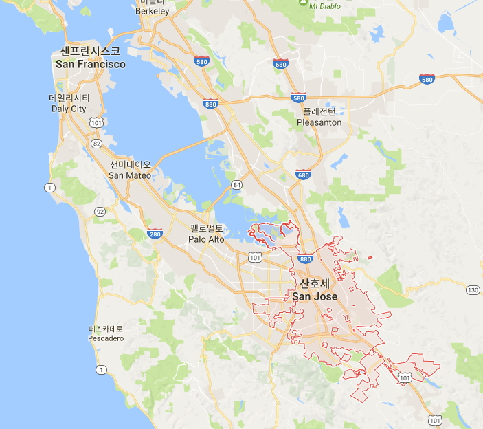 silicon valley map