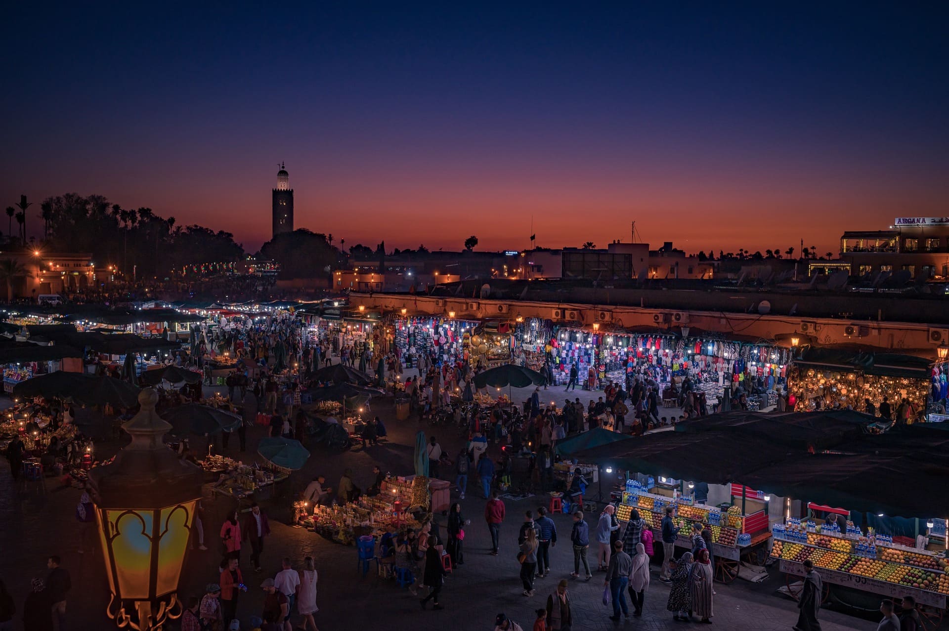 모로코 축제현장