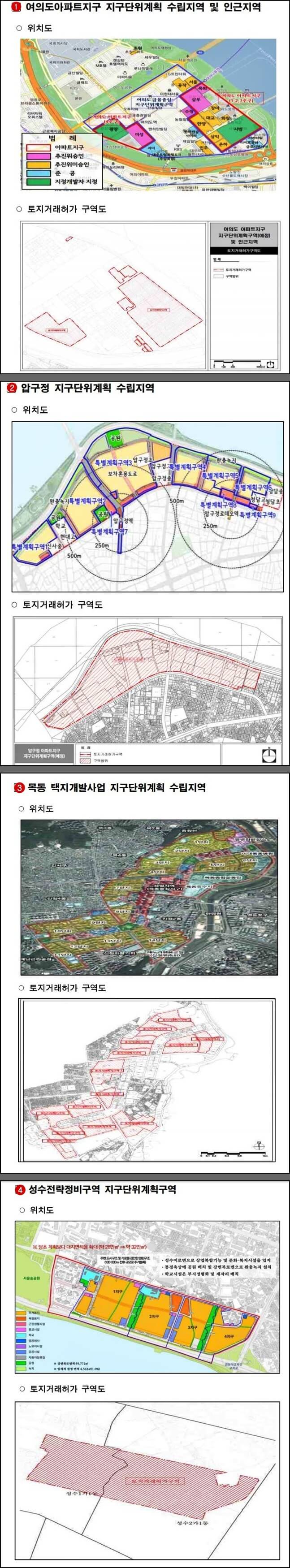 서울시-여의도-압구정-목동-성수-토지거래허가구역-지정-도면