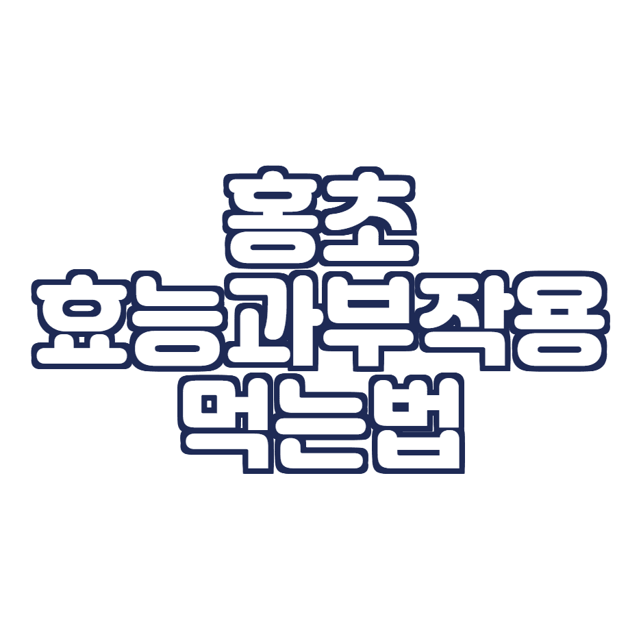  홍초 효능과 부작용, 먹는법 정리!