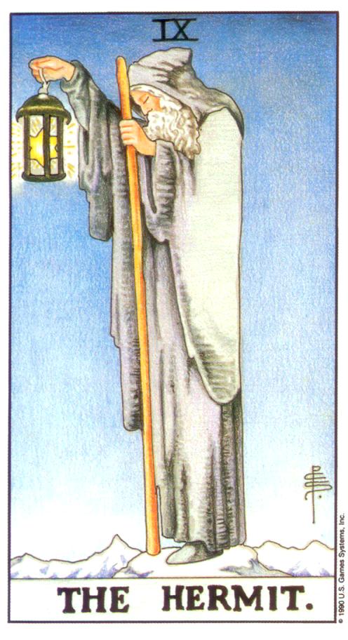  [메이저/정방향] 9. The Hermit (은둔자) 해석/풀이/정리/키워드/원 카드 리딩
