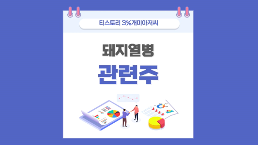  돼지열병 발생 백신 관련주,수혜주 대장주 정리