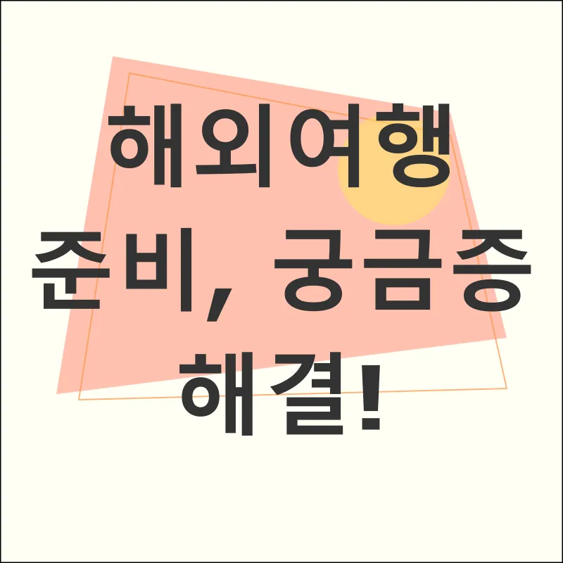 해외여행 준비_4