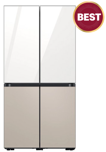 RF85B90023Y 삼성전자 비스포크 프리스탠딩 4도어 냉장고 추천 875L (+방문설치,글램화이트,새틴베이지)