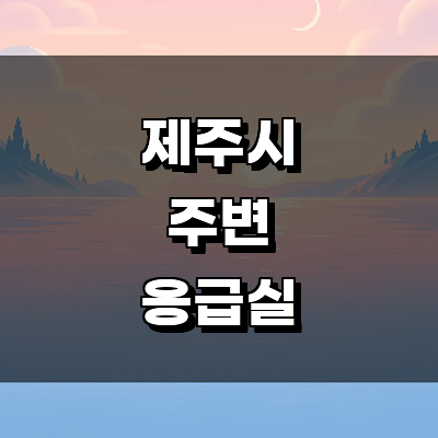 제주 제주시 응급실