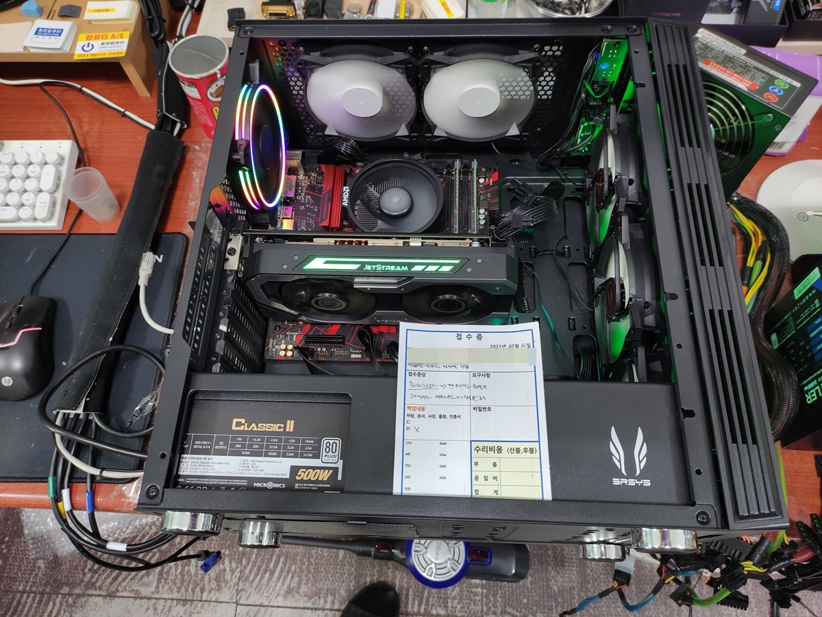 ASUS A320M GAMING 메인보드 불량 및 A/S보내기 (유통사확인) Asus A320M Gaming 메인보드 불량 및 A/S보내기 (유통사확인)